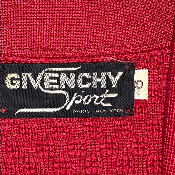 Vintage Givenchy skirt / sweater set RED small xs - Picture 6 of 16